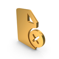 Document Cross Page Delete Page Icon Gold PNG & PSD Images