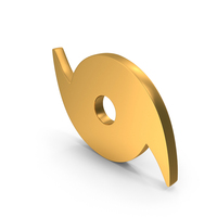 Hurricane Whirlwind Tornado Icon Gold PNG & PSD Images