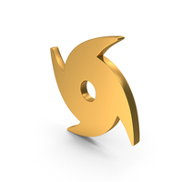 Hurricane Whirlwind Tornado Icon Gold PNG & PSD Images