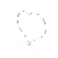 Heart Dot Frame Design PNG & PSD Images
