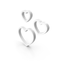 Three Heart Frames Decorative PNG & PSD Images