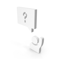 User with Raised Hand Need Help Web PNG & PSD Images