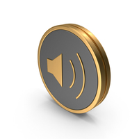 Round Sound Icon PNG & PSD Images