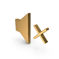 Gold Sound Off Icon PNG & PSD Images