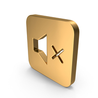 Gold Sound Off Icon PNG & PSD Images