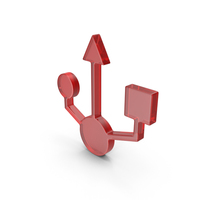 Glass USB Icon PNG & PSD Images