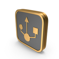 Badge USB Icon PNG & PSD Images