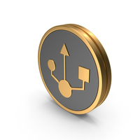 Badge USB Icon PNG & PSD Images