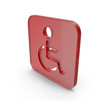 Glass Wheelchair Icon PNG & PSD Images