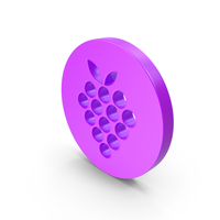 Purple Round Grape Icon PNG & PSD Images