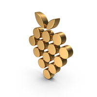 Gold Grape Icon PNG & PSD Images