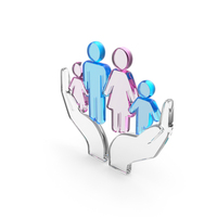 Glass Family Insurance Symbol PNG & PSD Images
