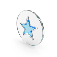 Glass Round Star Icon PNG & PSD Images
