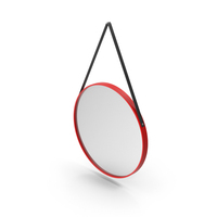 Red Hanging Wall Mirror PNG & PSD Images