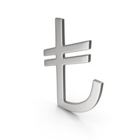 Silver Turkish Lira PNG & PSD Images