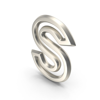 Letter Outline S Silver PNG & PSD Images