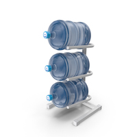3 Tier Water Jug Rack White PNG & PSD Images