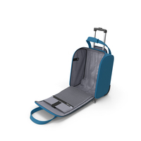 Blue Open Softshell Luggage PNG & PSD Images
