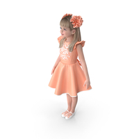 Elegant Girl Child Standing PNG & PSD Images