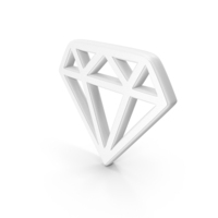 White Diamond Symbol PNG & PSD Images