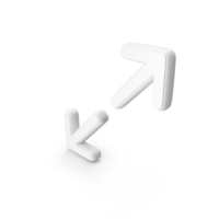 White Enlargement UI Symbol PNG & PSD Images