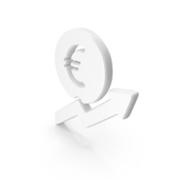 White Euro Financial Growth Symbol PNG & PSD Images