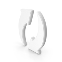 White Transfer Arrow Symbol PNG & PSD Images