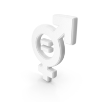White Gender Equality Symbol PNG & PSD Images