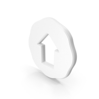 White Upload Arrow Symbol PNG & PSD Images