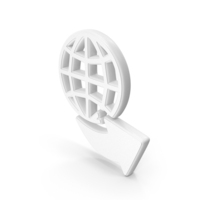 White Web Arrow Symbol PNG & PSD Images