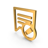 Gold Edit Comment Icon PNG & PSD Images
