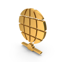 Gold Global Community Connection Icon PNG & PSD Images