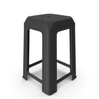 Black Plastic Stool PNG & PSD Images
