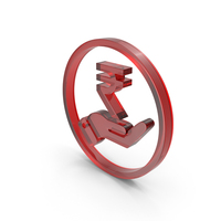 HAND INDIAN RUPEE ICON GLASS PNG & PSD Images