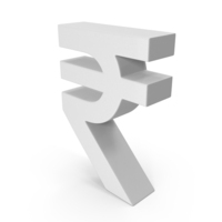 INDIAN RUPEE ICON WHITE PNG & PSD Images