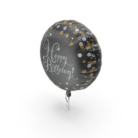 Happy Birthday Foil Balloon PNG & PSD Images