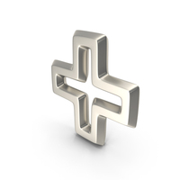 Symbol Outline Plus Silver PNG & PSD Images
