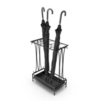 Metal Stand With Umbrellas PNG & PSD Images