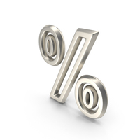 Symbol Outline Percentage % Silver PNG & PSD Images