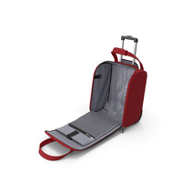 Red Open Softshell Luggage PNG & PSD Images