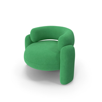 Smooth Shape Green Armchair PNG & PSD Images