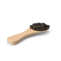Spoon Of Dried Peppercorn Black PNG & PSD Images