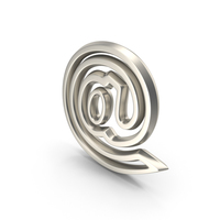 Silver At The Rate Outline Symbol PNG & PSD Images