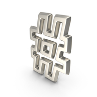 Silver Outline Hash Symbol PNG & PSD Images