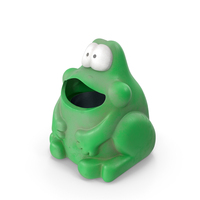 Used Frog Shaped Trash Can PNG & PSD Images