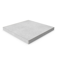 10-inch White Paper Pizza Box - Close PNG & PSD Images