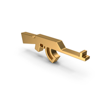 Gold Rifle Icon PNG & PSD Images