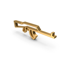 Gold Rifle Icon PNG & PSD Images