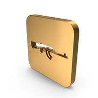 Gold Rifle Icon PNG & PSD Images
