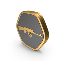 Badge Rifle Icon PNG & PSD Images